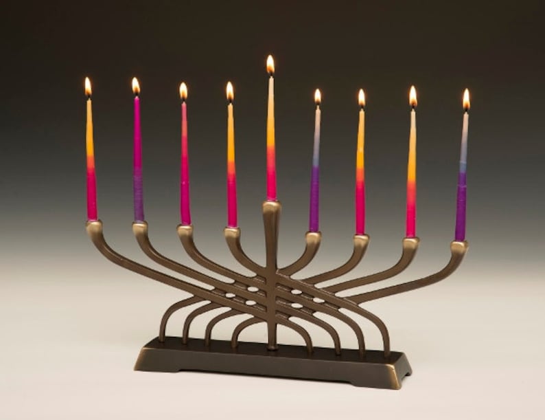Contemporary Menorah 9 Candle for Hanukkah Item 825 Etsy