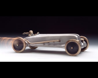 Land Speed Racer - Item #907, Cast Aluminum and Cast Bronze Heavy Metal