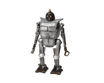 Bob the Robot Coin Bank/Sculpture, Sand cast Aluminum and Bronze Item #921