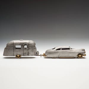 49 Merc & Aero Stream Trailer - Item 933, Cast Aluminum and Bronze