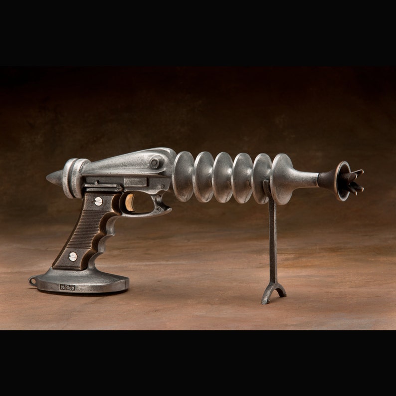 Ray Gun Item 920, Cast Aluminum and Bronze, with Spring Trigger for Cosmic Rays image 1