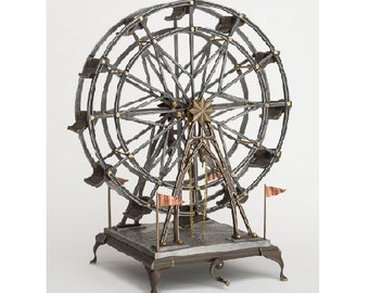 Ferris Wheel - Item #926, 28 inches high, Turns by Crank and Chain