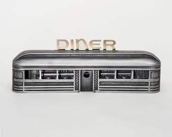 Diner - Item #934, Cast Aluminum and Bronze