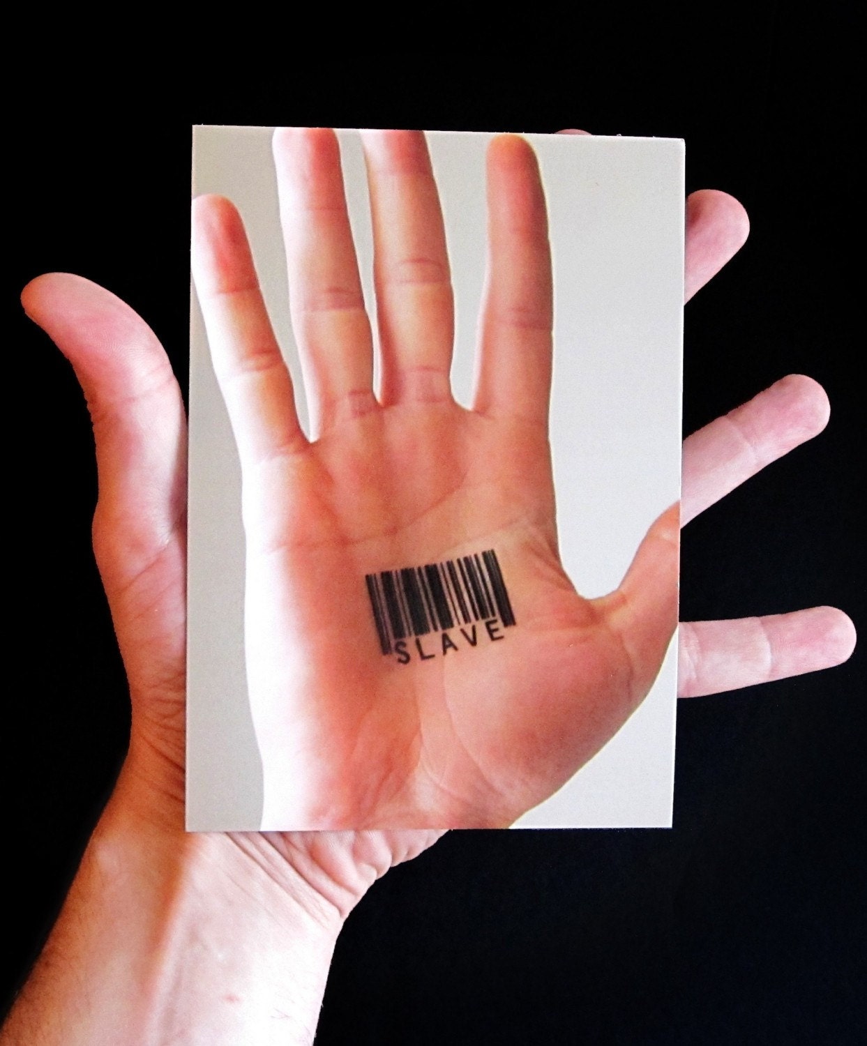 Barcode Tattoo Postcard