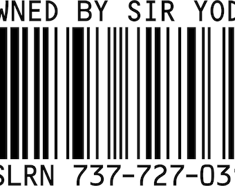 Custom Barcode / QR Code Digital Download Image by Scott Blake