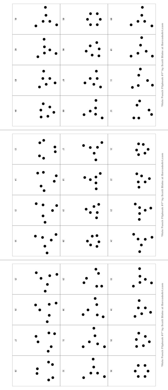 Hole Punch Flipbooks by Scott Blake