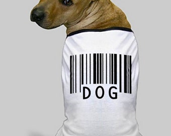 Custom Barcode Dog T-Shirt