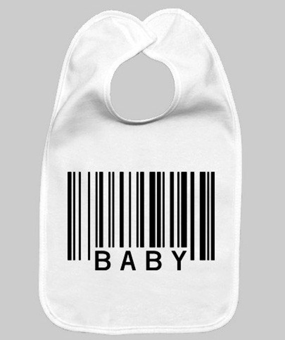 Barcode Baby Bib Etsy