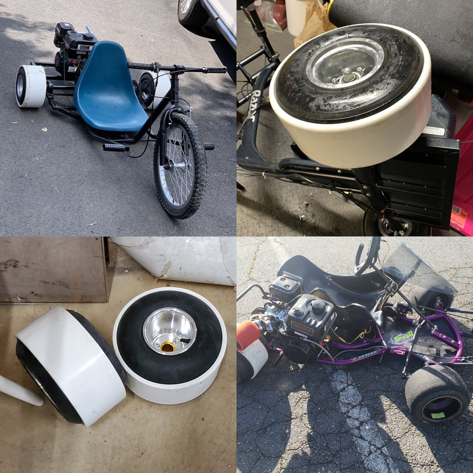 Pair of 2 PVC Sleeves for Drift Trike Wheels 10, 11, and 12 Diameter Etsy