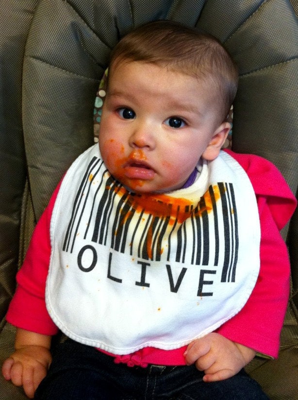 Custom Barcode Baby Bib