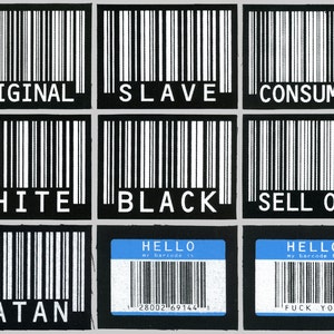 Barcode Word Patches by Scott Blake