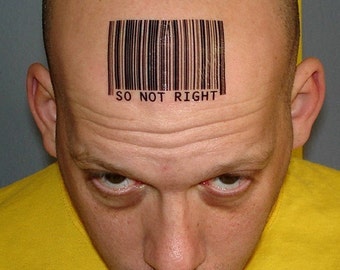 Custom Barcode Tattoos by Scott Blake