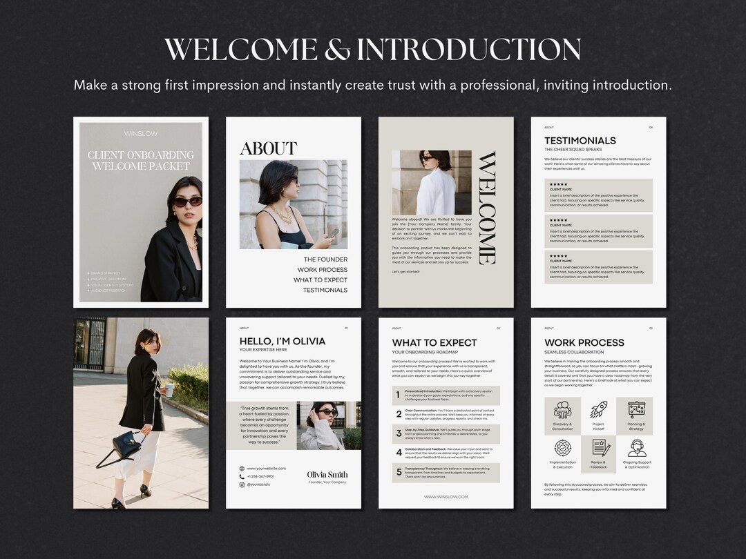 Client Onboarding Welcome Packet | Small Business Tools | Project ...