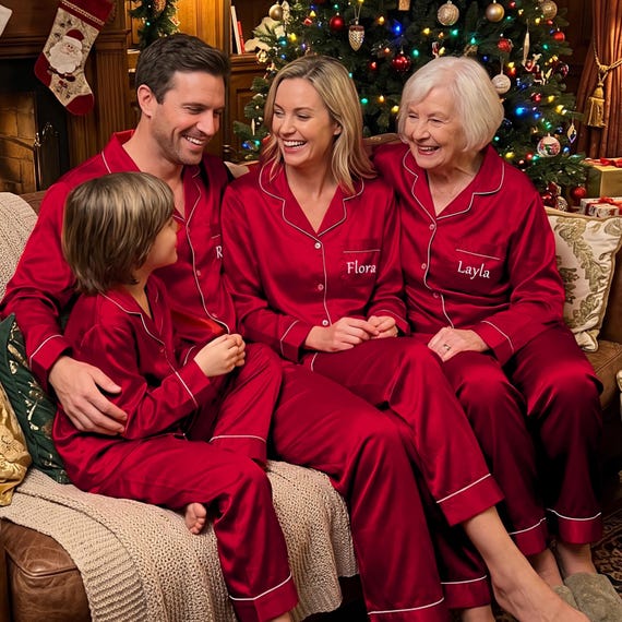 Family Christmas Name Pajamas Set,Matching Pajamas Shirt Long Set,Personalized Christmas Family  Pajamas Shirt,Christmas Pajamas Gifts 2026