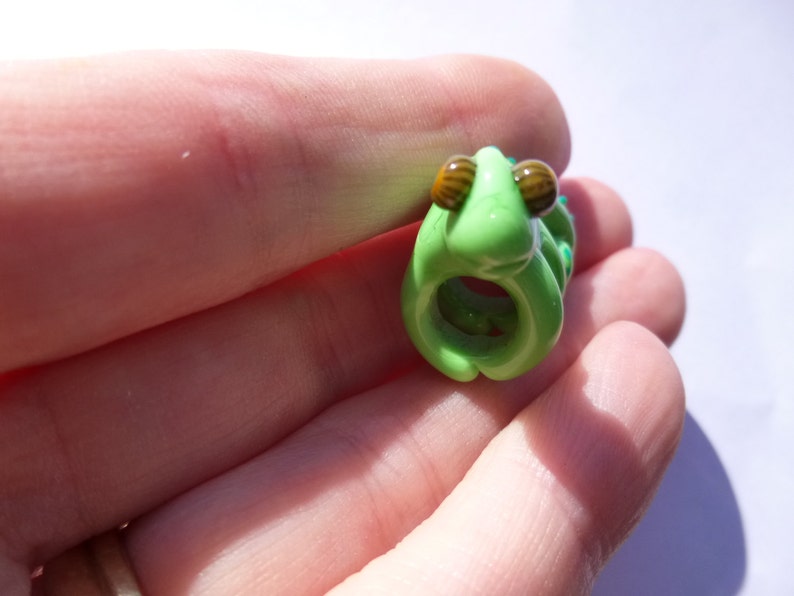 glass Chameleon Bead 8 mm Dread Bead dreadlock accessories MTO 8mm hole bead dreadlock decoration