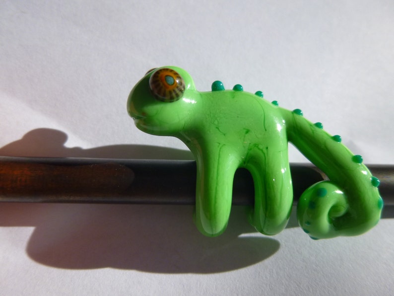 glass Chameleon Bead 8 mm Dread Bead dreadlock accessories MTO 8mm hole bead dreadlock decoration