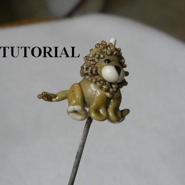 Tutorial  LION  lampwork bead
