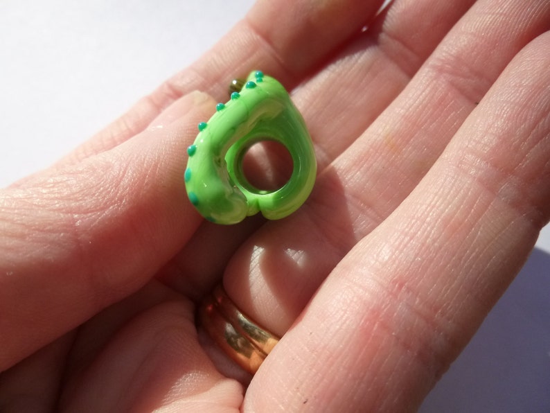 glass Chameleon Bead 8 mm Dread Bead dreadlock accessories MTO 8mm hole bead dreadlock decoration