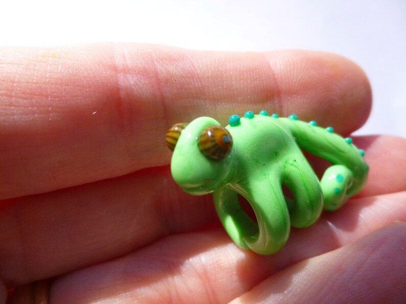 glass Chameleon Bead 8 mm Dread Bead dreadlock accessories MTO 8mm hole bead dreadlock decoration