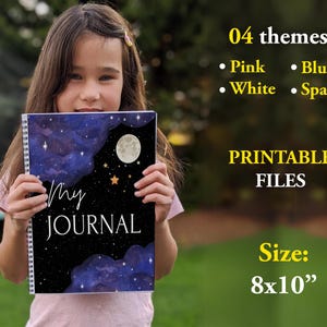 Kids Daily Journal, Printable Kids Journal, DIY Journal Pages for Kids, Diary for Children For Reflection and Gratitude PDF Digital Download