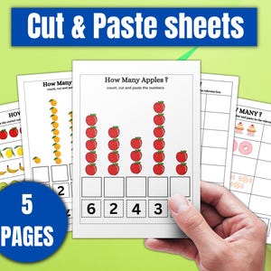 200+ Preschool Math Worksheets Printable Kindergarten Numbers Counting Activities Instant Download Prek Homeschool Learning Teacher Resource
