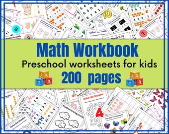 Fiches d'exercices de mathématiques pour le préscolaire : plus de 200 cartes-éclair numériques, cahier d'exercices pour compter (téléchargement PDF)