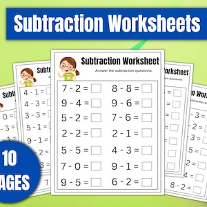 200+ Preschool Math Worksheets Printable Kindergarten Numbers Counting Activities Instant Download Prek Homeschool Learning Teacher Resource