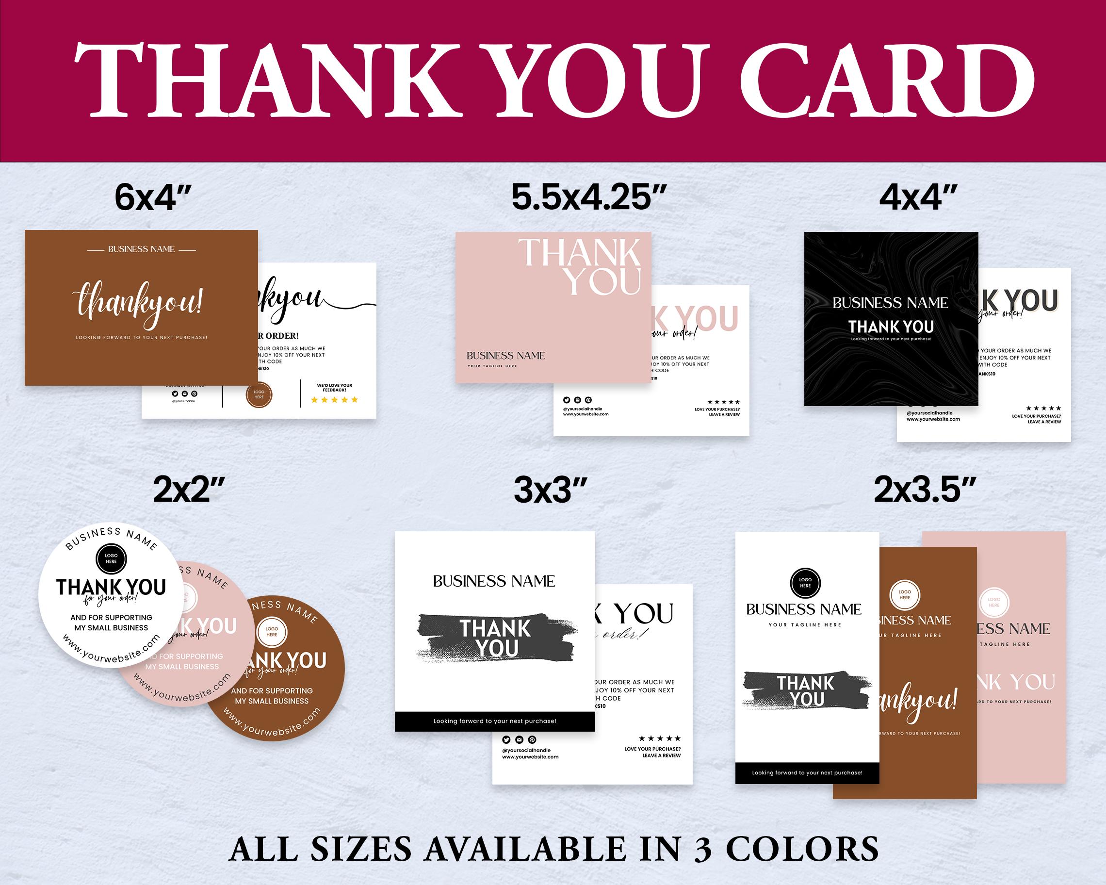 Editable Business Label Templates: Shipping, Thank You, QR Code ...