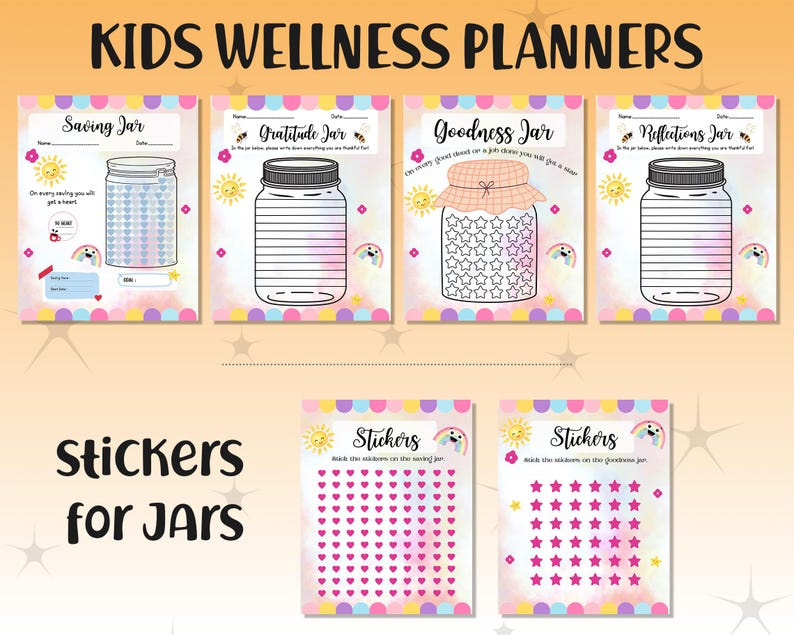 Kids Daily Journal, Printable Kids Journal, DIY Journal Pages for Kids, Diary for Children For Reflection and Gratitude PDF Digital Download