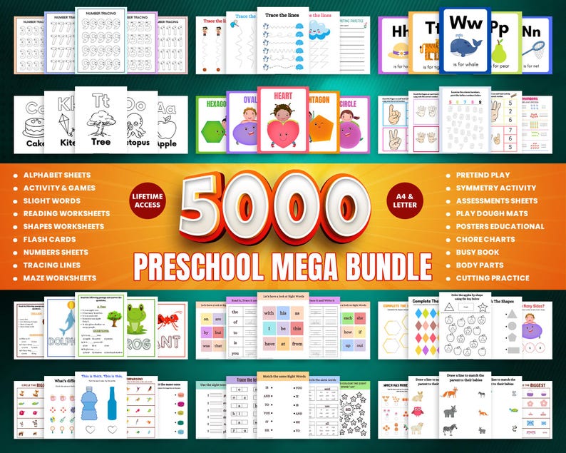 Preschool Worksheets for kids Educational posters Montessori toddler Kids Learning Homeschool printable Pre k worksheets Alphabet worksheets Tracing worksheets Math worksheets Number Worksheets Shapes Digital Download Back To School Pre-K Assessment Preschool Worksheets Preschool Teacher Special Education School Assessment Preschool Curriculum Preschool Activities Early Learning Child Development Early Childhood Preschool Assessment worksheets Kindergarten sheets Colors worksheets