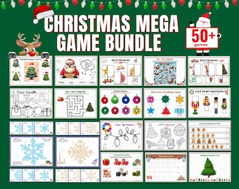 Ultimate Printable Christmas Game Bundle for Kids and Adults Christmas Party Activities Holiday party games Festive family games