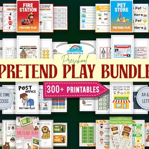 Zestaw do zabawy w odgrywanie ról: Zestawy aktywności do druku do odgrywania ról w przedszkolu (plik PDF do pobrania)