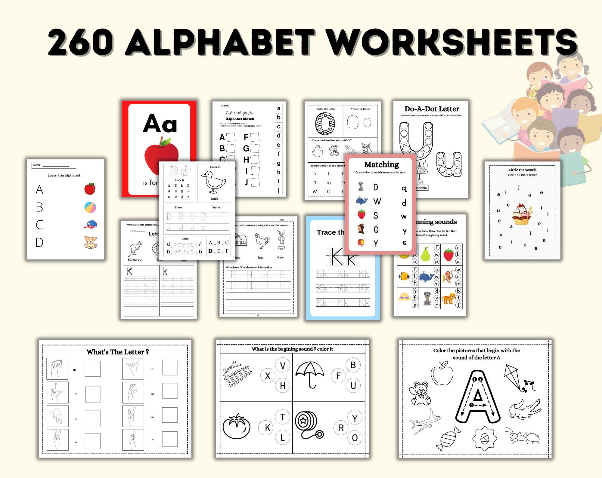 Preschool Toddler Learning Worksheets Bundle 1000+ Homeschool Activity ...