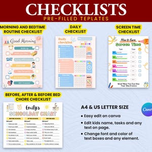 Daily Responsibilities Chore Chart Printable Daily Tasks Kid's Routine Checklist Children's Jobs Household Chores Kids chore card Visual schedule Chore Chart Responsibilities Printable Routine Morning Chore ,Daily Task List toddler chores ADHD charts