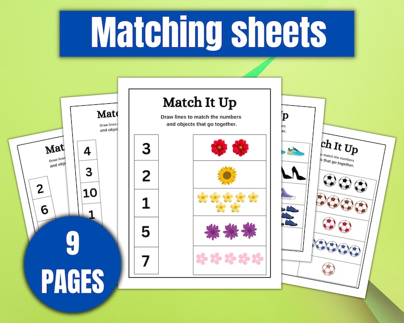 200+ Preschool Math Worksheets Printable Kindergarten Numbers Counting Activities Instant Download Prek Homeschool Learning Teacher Resource