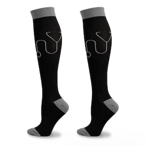 Nursing Compression Socks: Knee High Medical Support (15-25mmHg)