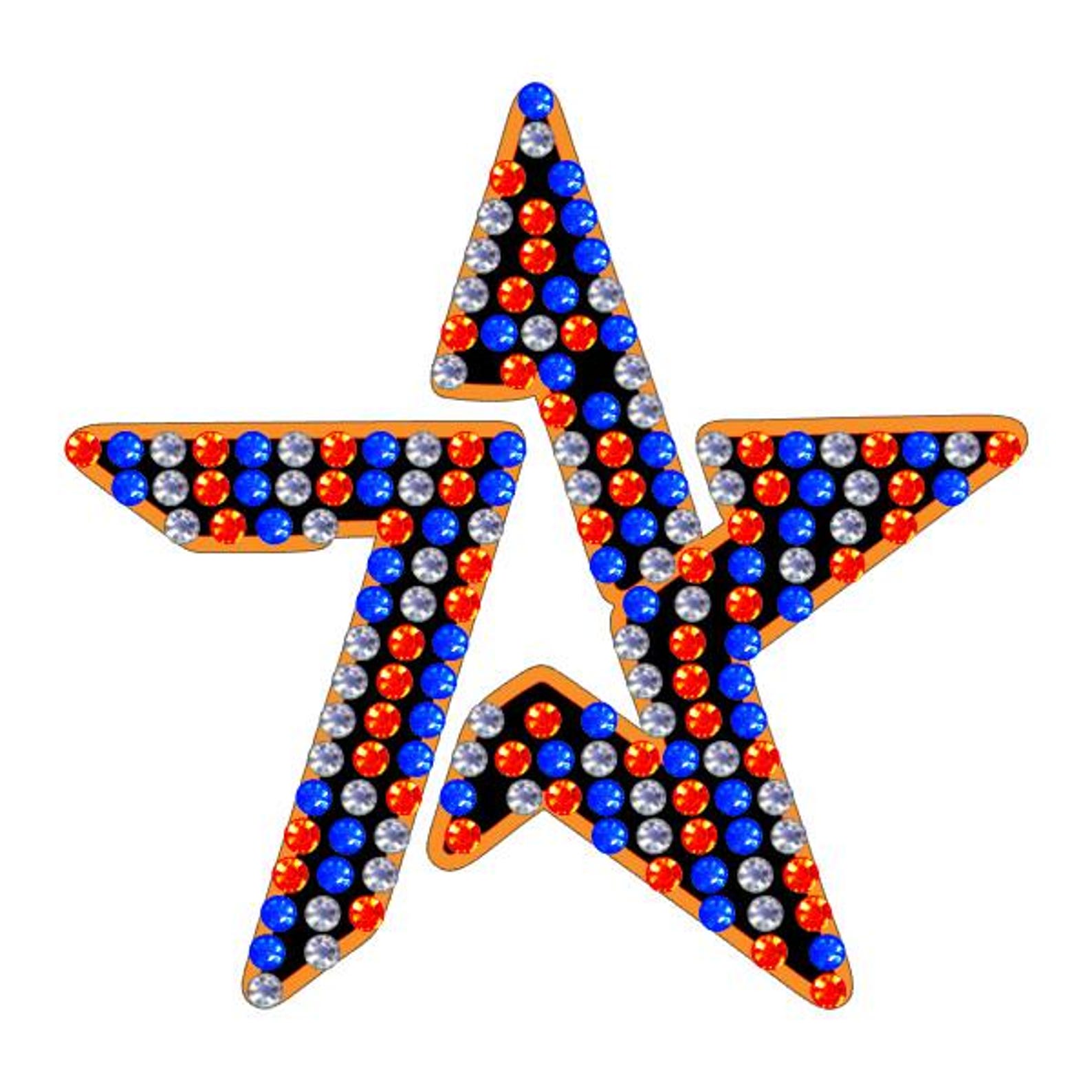Astros - 713 Rhinestone Star Patch - Etsy