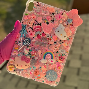 Custom Hello Kitty Junk iPad Case| Bling Case|Sanrio| HK Cases