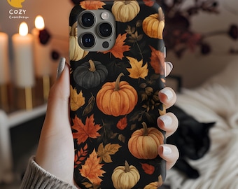 Pumpkin Patch Phone Case, Fall Leaves, Autumn Aesthetic