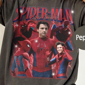 Spiderman Peter Parker Spider Hero Movie 90s Shirt, Spiderman A Brand New Day Tee, MCU Marvel Superhero Tee, Disney Trip Shirt image 1