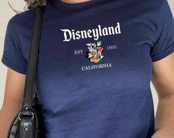 Camiseta de bebé Disneyland Est. 1955, camiseta de viaje a Disney, viaje a juego de Mickey y sus amigos, camiseta de bebé de vacaciones en Disneyland