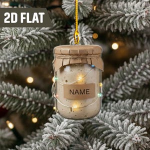 Personalized Sourdough 2D Acrylic Ornament,Foodie Ornament, Christmas Decor, Sourdough Lover, Baking Gift, Bread Ornament, Sourdough Hanging