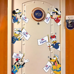Personalized Cute Mouse and Friends Cruise Door Magnet, Family Cruise Ship Stateroom Door, My First Cruise Era, Animated Characters Magnet