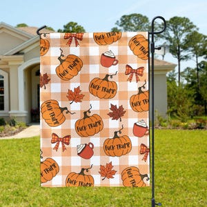 Anti-Trump, Subtle FDT Garden Flag, Pumpkin Fall House Flag, President House Decor, Thanksgiving Garden Sign, Home Fall Decor