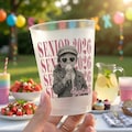 Custom Senior Photo Frosted Cup 2026, Grad Party Decor, Senior Night Cup, Personalized Graduation Photo Cup, Class of 2026 Party Cups