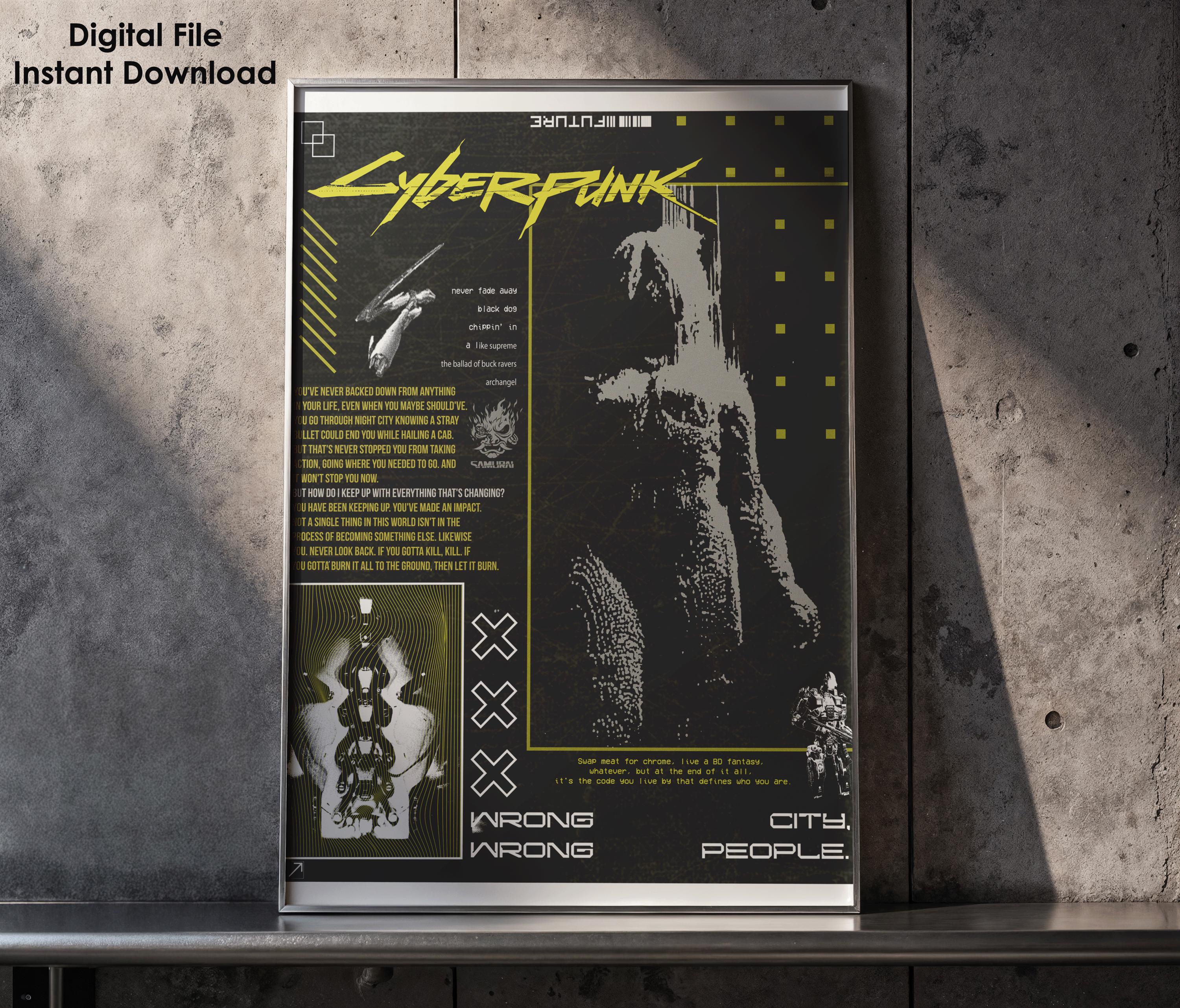Cyberpunk 2077 poster - Etsy 日本