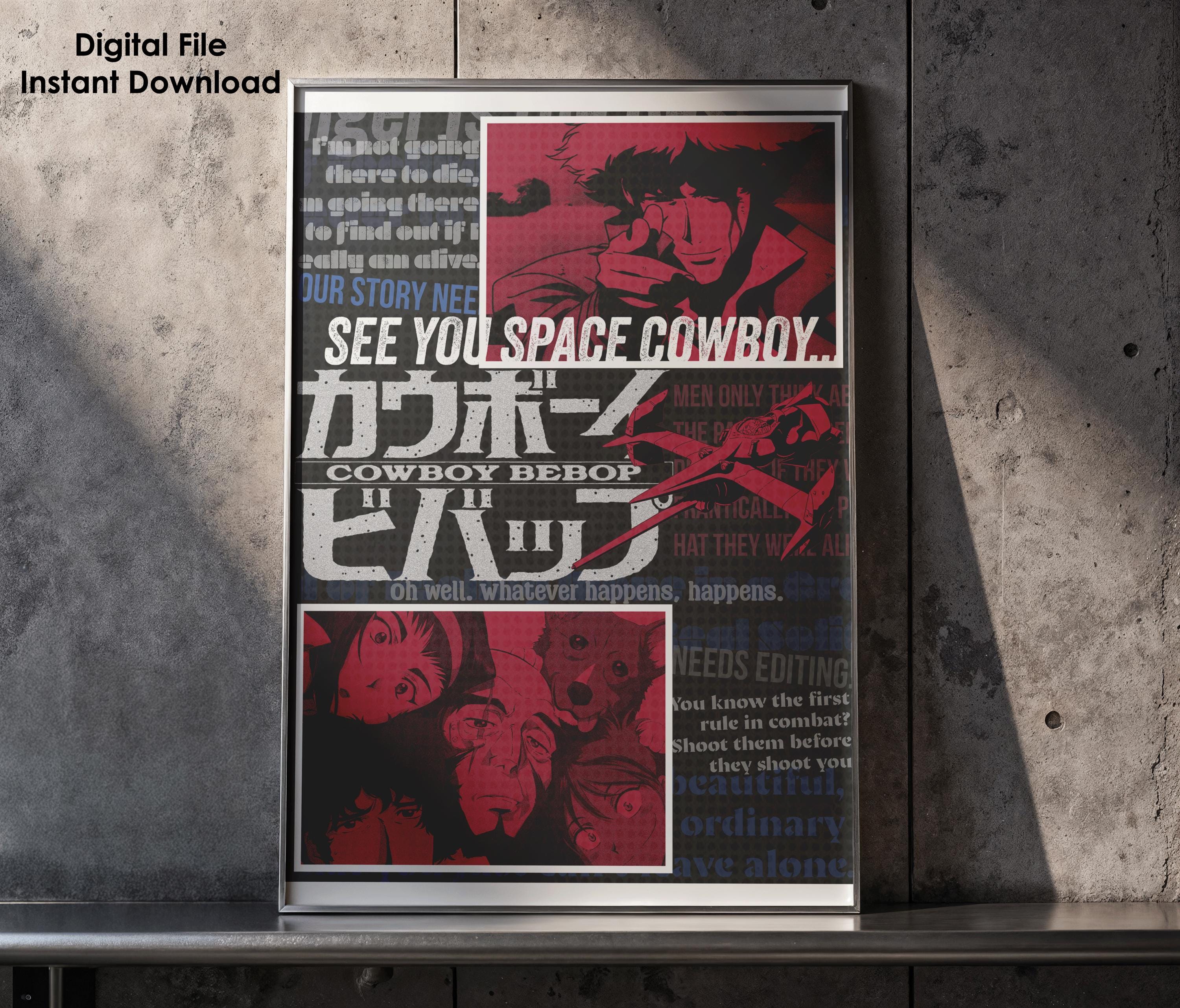 Digital Download Cowboy Bebop Poster - Etsy