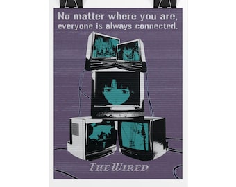 Pôster enrolado de experimentos seriais