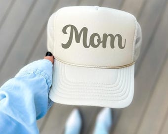 Mother Embroidery Trucker Hat: Pink Otto Snapback, Trendy Mom Gift