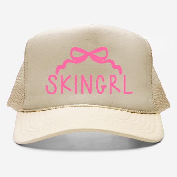 SKINGRL Trucker Hat | Cute Hat for Estheticians | Pink  display picture 3